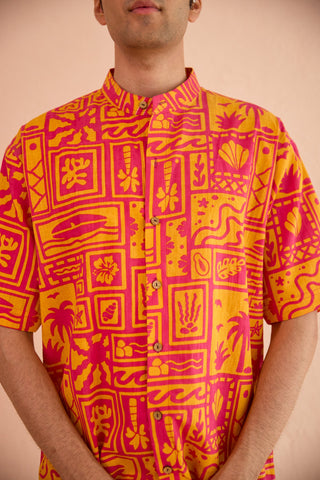Hawaian Ice Tea Button Down Shirt