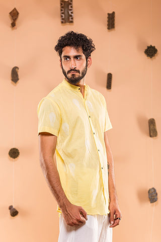 Dimag ki Batti Jali Yellow Shirt (1640753463339)