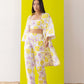 Lemon-rose 3 piece Co-ord Set