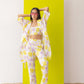 Lemon-rose 3 piece Co-ord Set