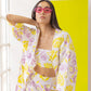 Lemon-rose 3 piece Co-ord Set