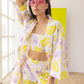 Lemon-rose 3 piece Co-ord Set