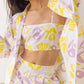 Lemon-rose 3 piece Co-ord Set
