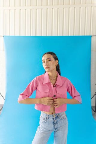 Amy crop shirt